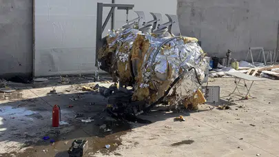 Kayseri'de fabrika bahçesinde gaz tankı patladı: 4 işçi yaralandı