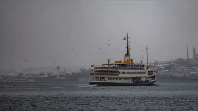 İstanbul'da vapur seferlerine hava engeli