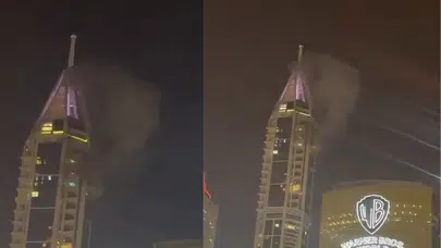 BAE'nin başkenti Dubai'deki bir gökdelende patlama meydana geldi