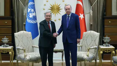 Cumhurbaşkanı Erdoğan, BM Genel Sekreteri Guterres'i kabul etti
