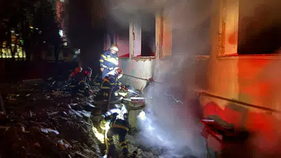 Siirt'te yangın : Eski üniversite yerleşkesi alev alev yandı