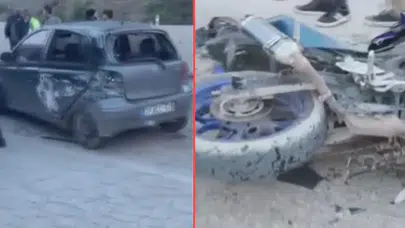 Hatay'da otomobil ile motosiklet çarpıştı : 1 ölü, 3 yaralı