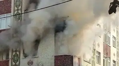 Ataşehir'de madde bağımlısı genç kendi evini yaktı