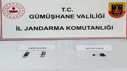Gümüşhane'de uyuşturucu operasyonu : Esrar ele geçirildi