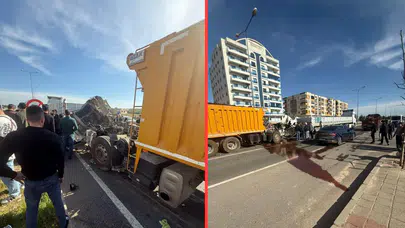 Mardin'de tırla çarpışan kamyon sürücü hayatını kaybetti
