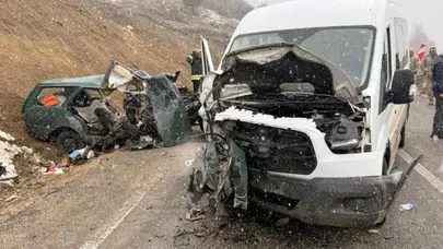 Gümüşhane'de öğretmenleri taşıyan minibüs kaza yaptı : Ölü ve yaralılar var