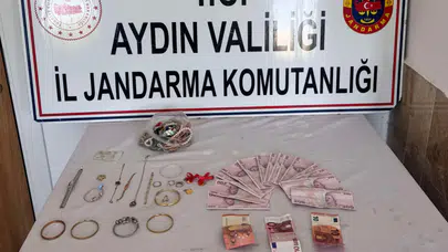 Nazilli'de 850 bin TL'lik ziynet eşyası çalan hırsız yakalandı