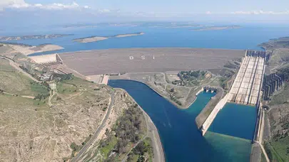 Atatürk Barajı'nda 30 yılın en yüksek seviyesine ulaşıldı !