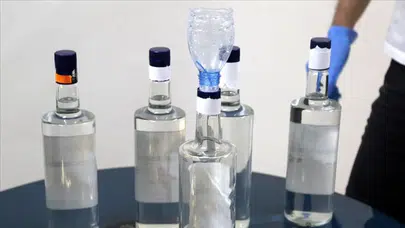 Samsun Canik'te sahte alkol operasyonu