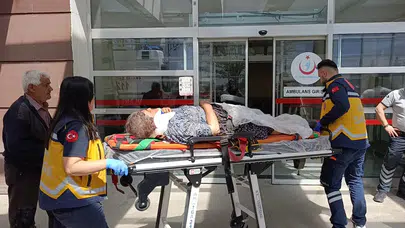 Adıyaman'da sepetli motosiklet kazası : Önce yolcu düştü sonra motosiklet devrildi