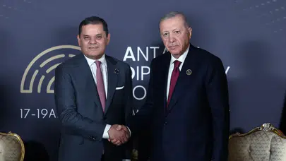 Cumhurbaşkanı Erdoğan, Libya Başbakanı Dibeybe'yi kabul etti