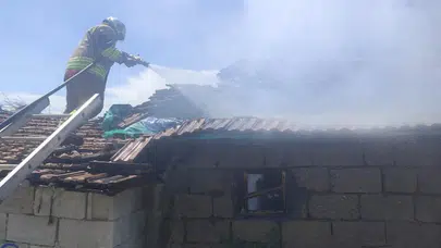 Hatay'da müstakil evde yangın çıktı