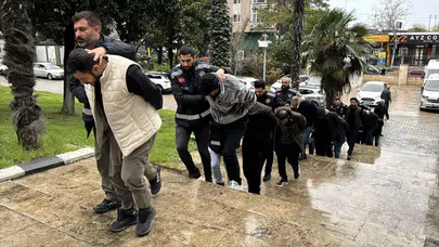 Samsun merkezli 13 ilde change araç operasyonu : 13 şüpheli adliyede