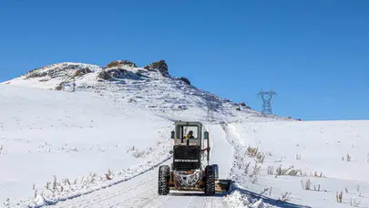 Van'da kar etkisi : 151 yerleşim yeri yolu ulaşıma kapandı