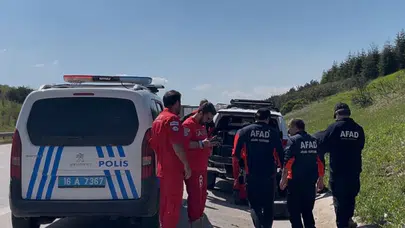 Bursa'da 'Otoyola çocuk bırakıldı' ihbarı ekipleri alarma geçirdi