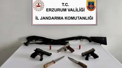 Erzurum'da jandarmadan operasyon : 2 şahıs yakalandı