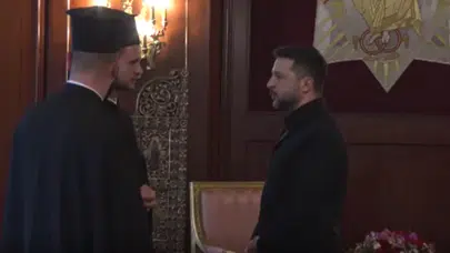 Ukrayna Devlet Başkanı Zelensky, Fener Rum Patrikhanesi'ni ziyaret etti