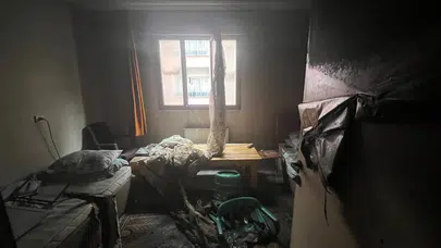 Manisa'da evini ateşe veren şahıs kalp krizi geçirerek hayatını kaybetti