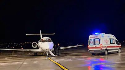 18 günlük bebek için Tokat'tan uçak havalandı