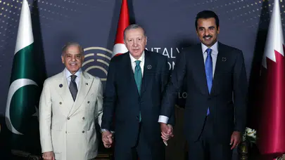 Cumhurbaşkanı Erdoğan, Katar Emiri Al Sani ve Pakistan Başbakanı Şerif ile görüştü