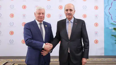 Başkan Kurtulmuş, Lüksemburg Temsilciler Meclisi Başkanı Wiseler ile bir arada