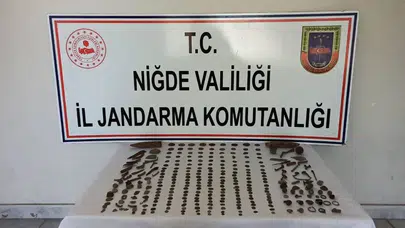 Niğde'de tarihi eser operasyonu : 290 eser ele geçirildi