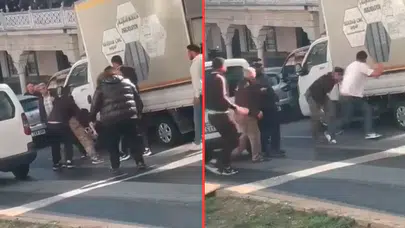 Kağıthane'de iki sürücü arasında bıçaklı 'yol verme' kavgası