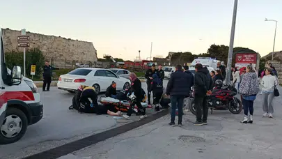 Sinop'ta 3 motosiklet çarpıştı : Kazada 3 kişi yaralandı