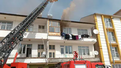 Adıyaman Gölbaşı'nda yangın : Dairede hasar oluştu