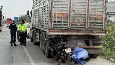 Mersin'de kaza : 80 yaşındaki motosiklet sürücüsü hayatını kaybetti