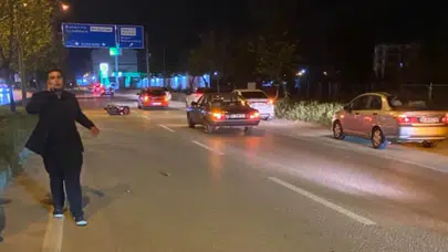 Bursa Karacabey'de motosiklet kazası : Sürücü ağır yaralandı