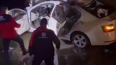 Bitlis'te otomobil at arabasına çarptı : 5 kişi yaralandı