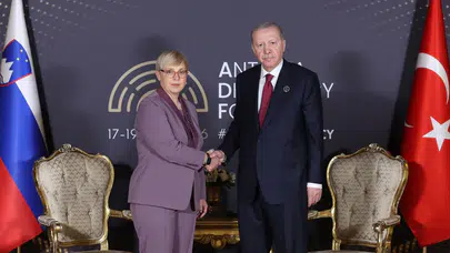 Cumhurbaşkanı Erdoğan, Slovenya Cumhurbaşkanı Musar ile görüştü