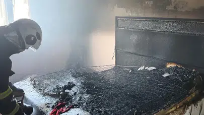 Antakya’da ev yangını : İtfaiye ekipleri hızlı müdahale etti