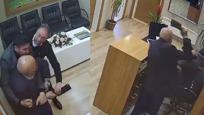 Belediye çalışanının başına satırla vurdu