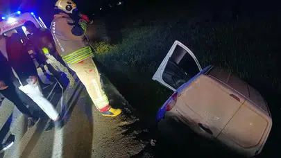 Hatay Kırıkhan'da kaza : Otomobil sürücüsü yaralandı