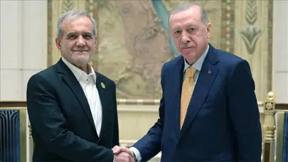 Cumhurbaşkanı Erdoğan, İranlı mevkidaşı Pezeşkiyan ile görüştü