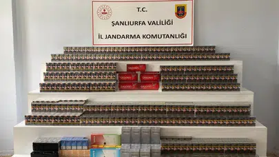 Şanlıurfa Viranşehir'de 4 bin 900 paket kaçak sigara ele geçirildi