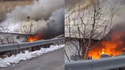 Bursa'da bağ evinde yangın : Maddi hasar meydana geldi