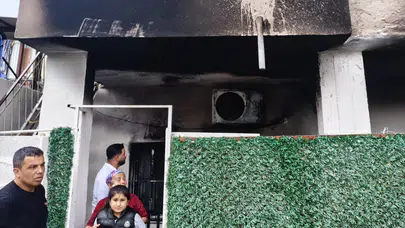 Mersin Tarsus’ta korkutan olay : Klima patladı, evde yangın çıktı!