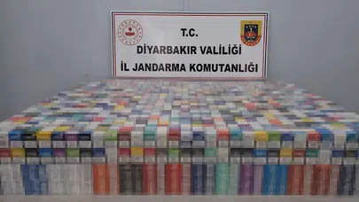 Diyarbakır'da kaçakçılık operasyonu : 40 bin kaçak sigara yakalandı