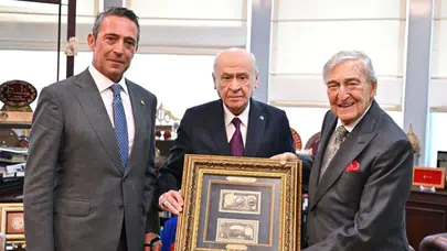 Bahçeli, Rahmi Koç ve Ali Koç’u kabul etti