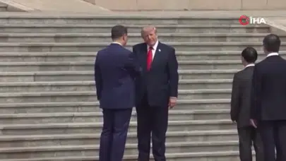 Çin Devlet Başkanı Xi, ABD Başkanı Trump’ı karşıladı
