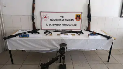 Gümüşhane’de ruhsatsız silah operasyonu : 9 şüpheliye adli işlem