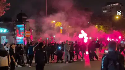 Maç sonu arbede : PSG tarafları ile polis karşı karşıya