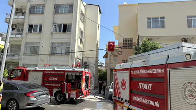 Mersin'de elektrik sobası patladı : Dairede yangın çıktı