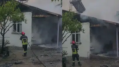 Elazığ'da yangın : 1 kişi dumandan etkilendi