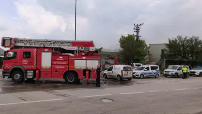Bursa'da sunta fabrikasında yangın paniği