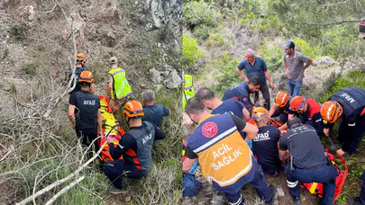 Hatay'da yaşlı kadın kekik toplarken uçurumdan yuvarlandı