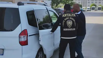 Antalya’da 410 bin liralık ziynet eşyası hırsızlığı : Şüpheli tutuklandı